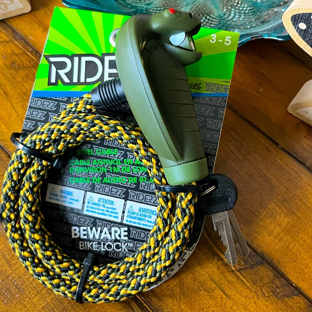 🐍 Riderz Snake Head Steel Cable Bike Lock 🚲